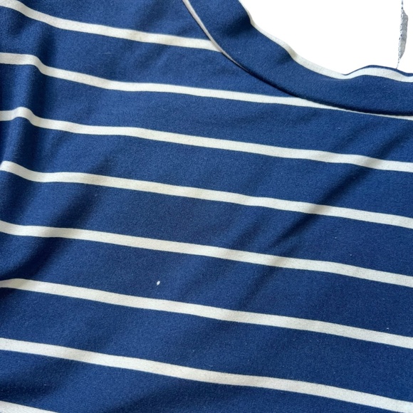 Reborn J. The Plus Blue White Stripe Pullover Knit Top - Picture 9 of 11